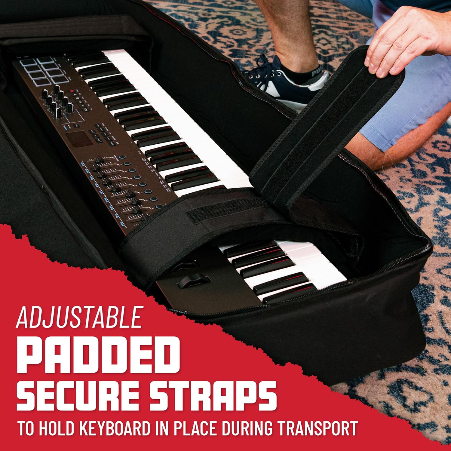 Gator Cases GKB Series 88-Note Padded Keyboard Gig Bag, (GKB-88)