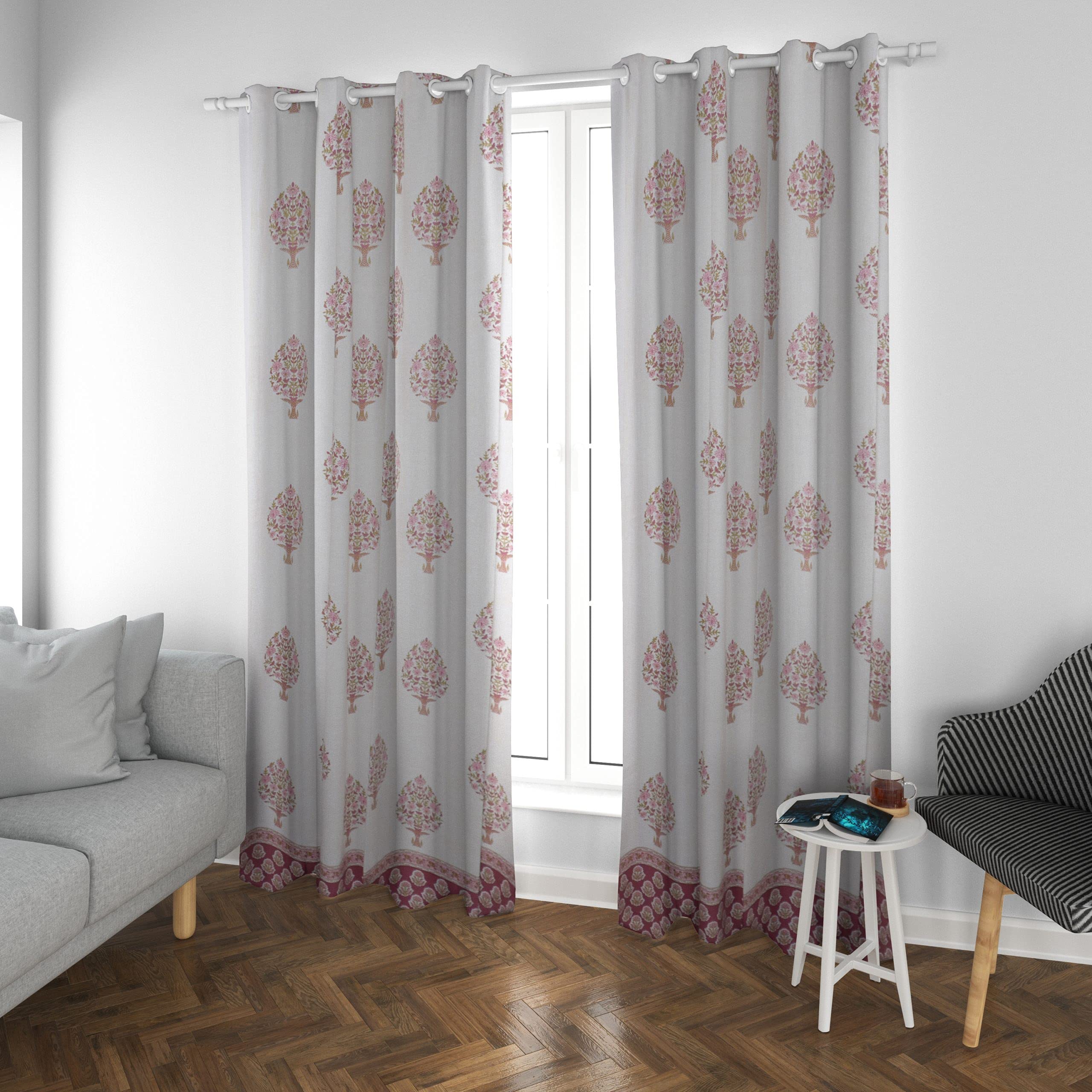 Jaipur Fusion Home Decor 100% Cotton Curtain (One Piece)