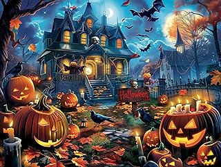 Comprar Nattork Puzzle de 1000 Piezas para Adultos| Halloween Puzzle 1000 Piezas para Niños de 6 9 12años Familia Juego