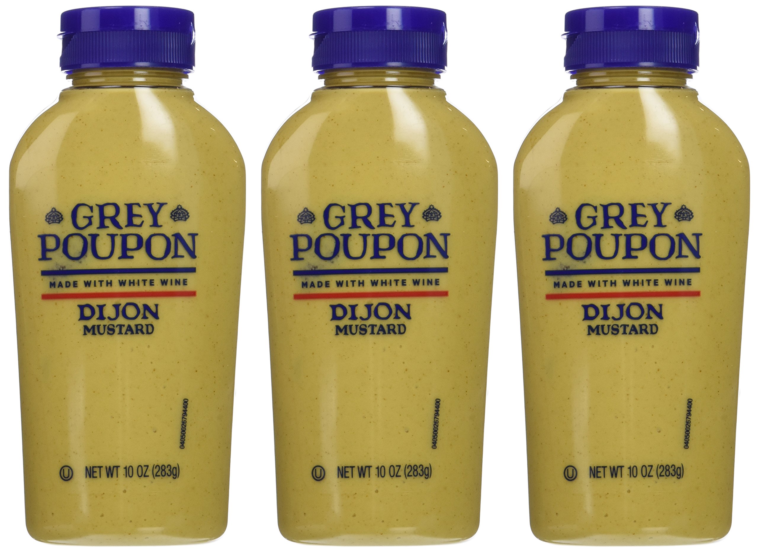 Grey Poupon Dijon Mustard 10 oz Pack of 3
