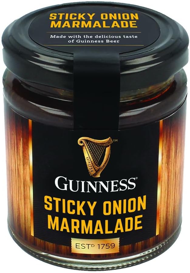 Sticky Onion Marmalade with the Delicious Taste of Guinness Beer, 190G