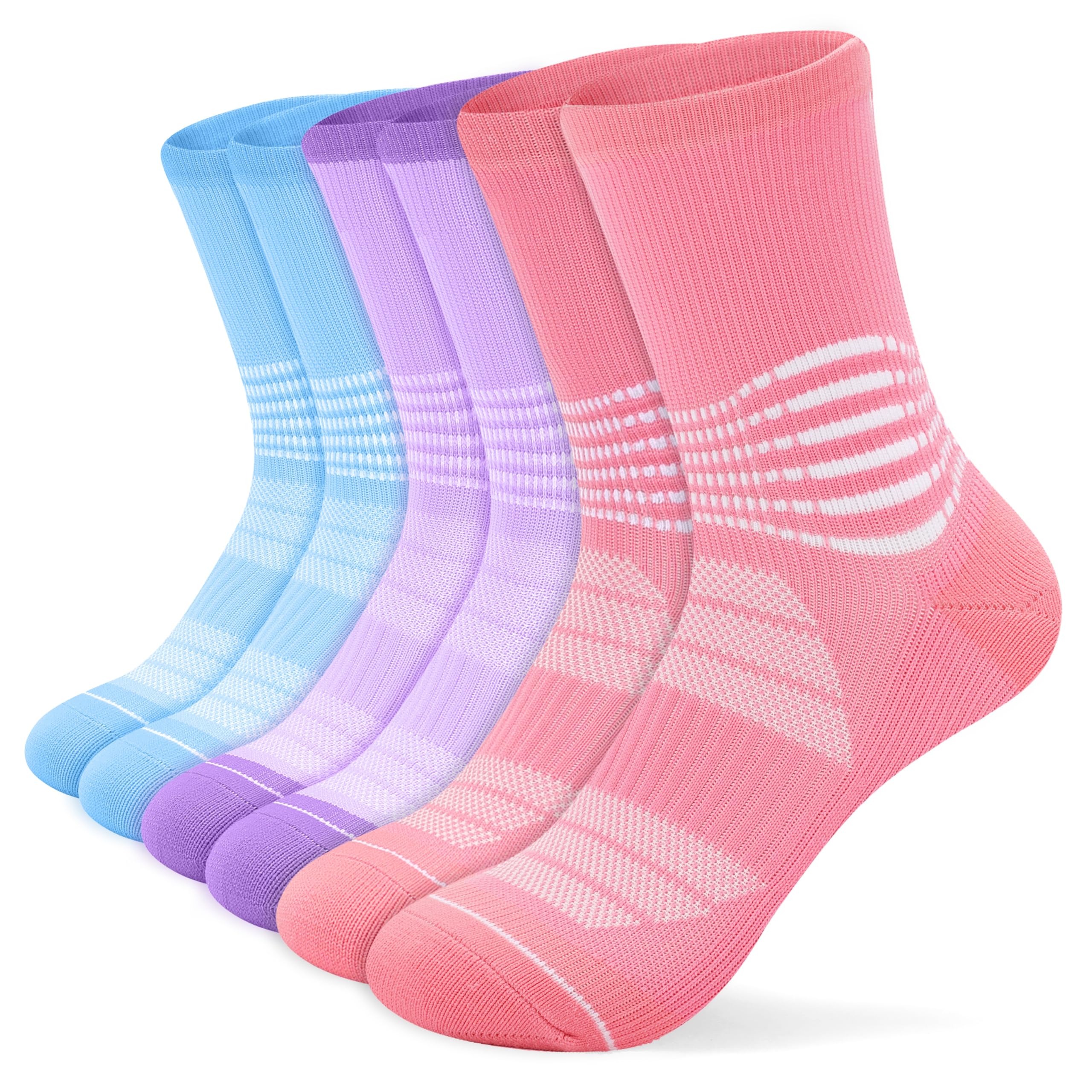 IRAMY Kompressionsstrümpfe für Damen Herren Plantarfasziitis Strümpfe 3/5 Paar Sport Laufsocken Kompressionssocken mit Knöchelstütze & Fußgewölbe Stütze