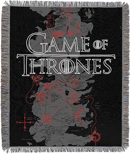 Northwest Juego de Tronos - Manta tejida para tapiz, 48 x 60 pulgadas, Seven Kingdoms