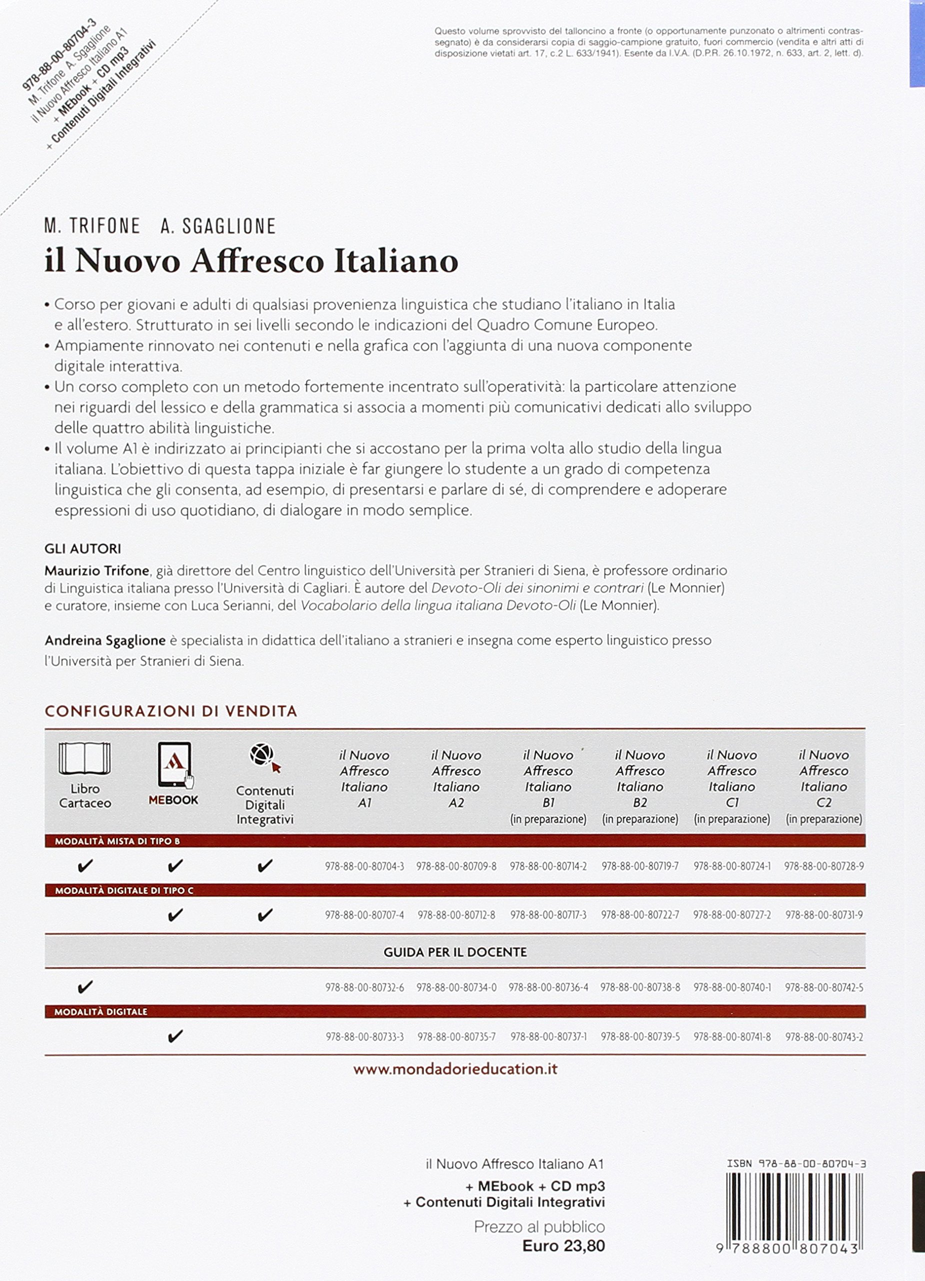 Nuovo Affresco italiano A1 Podręcznik + CD