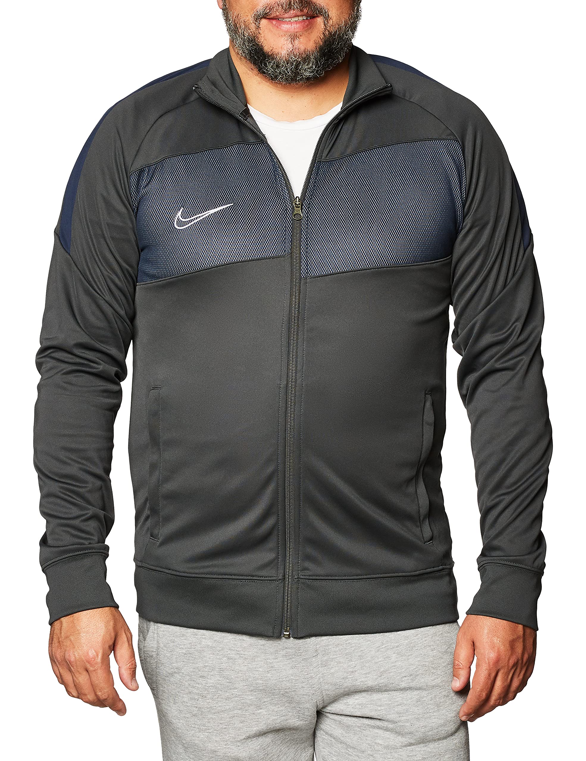 NIKE M Nk Dry Acdpr Jkt K Jacket, Men, mens, Jacket, BV6918, Anthracite/Obsidian/White, L