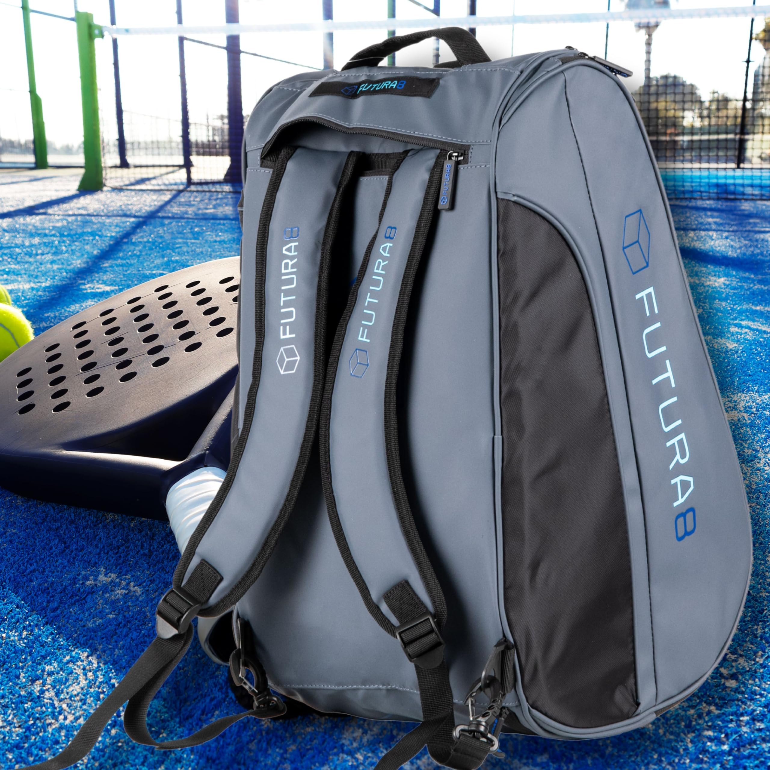 borsa padel, zaino padel, borsa sportiva, scomparto scarpe, impermeabile, grande capacità, accessori padel, racchetta padel, borsa uomo donna, design ergonomico