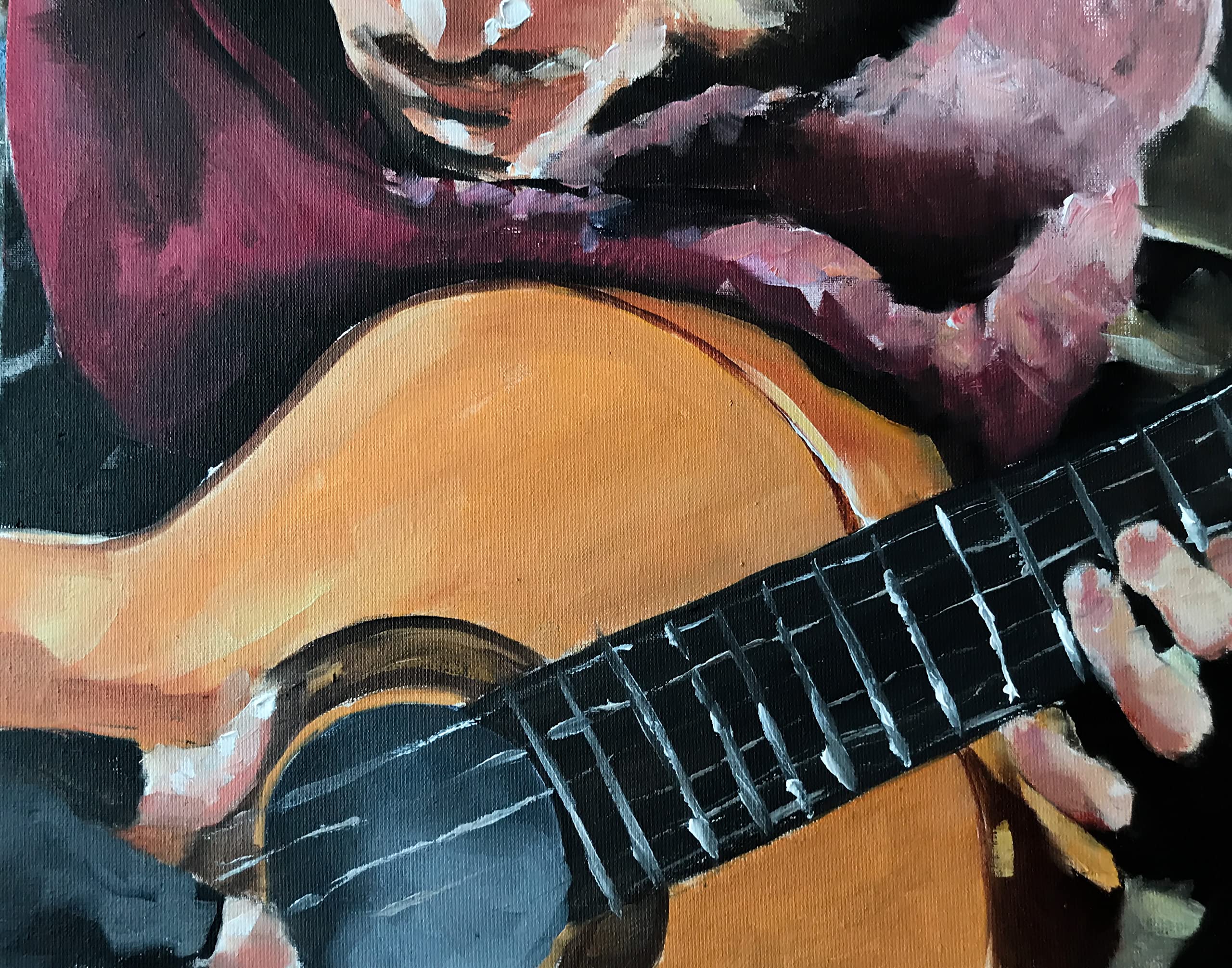 Guitar Birthday Card: Musician Greeting Card - Guitar Player Greeting Card - Israel - View #3