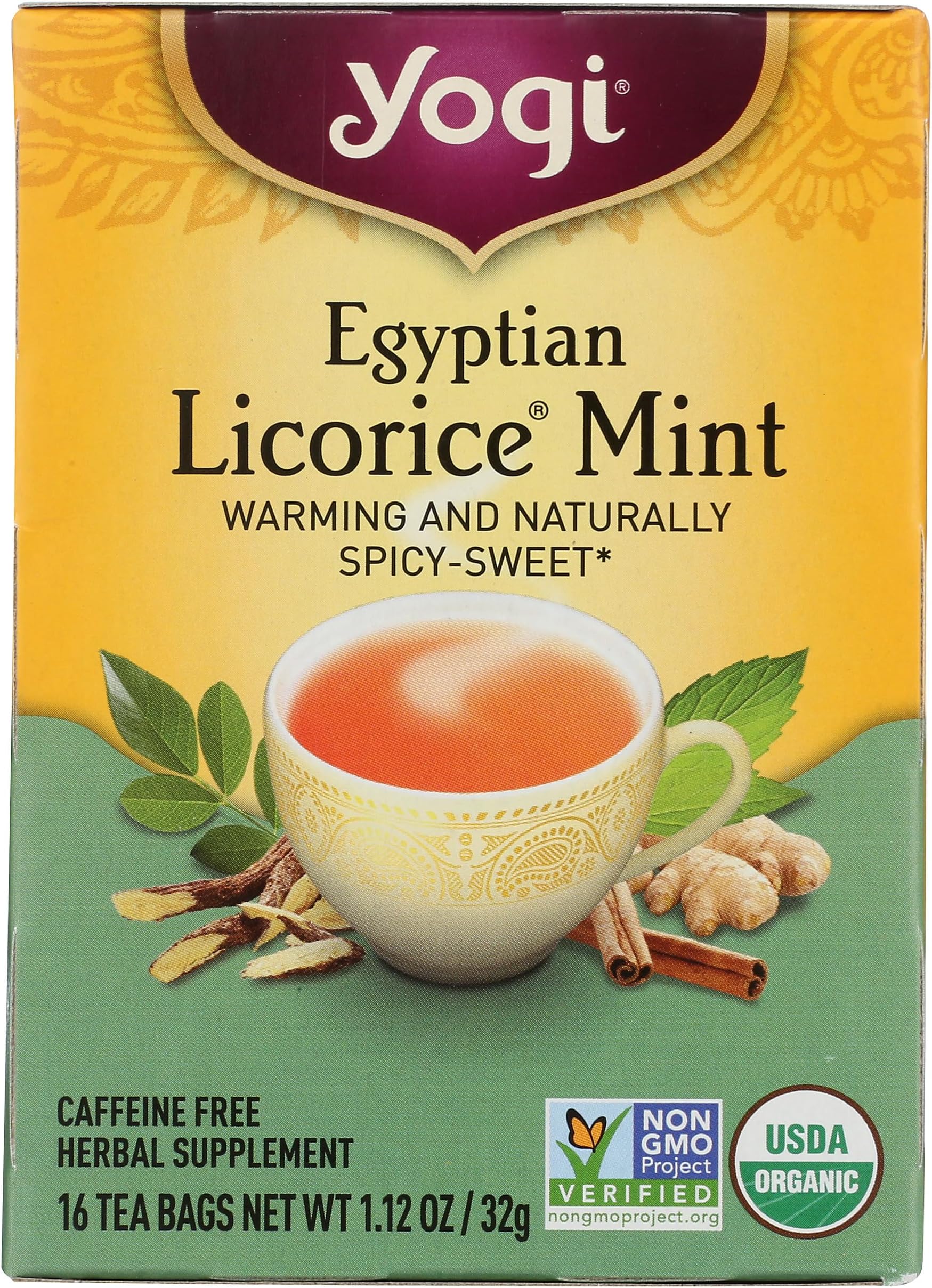 Tea, Egyptian Licorice Mint, 16 Count