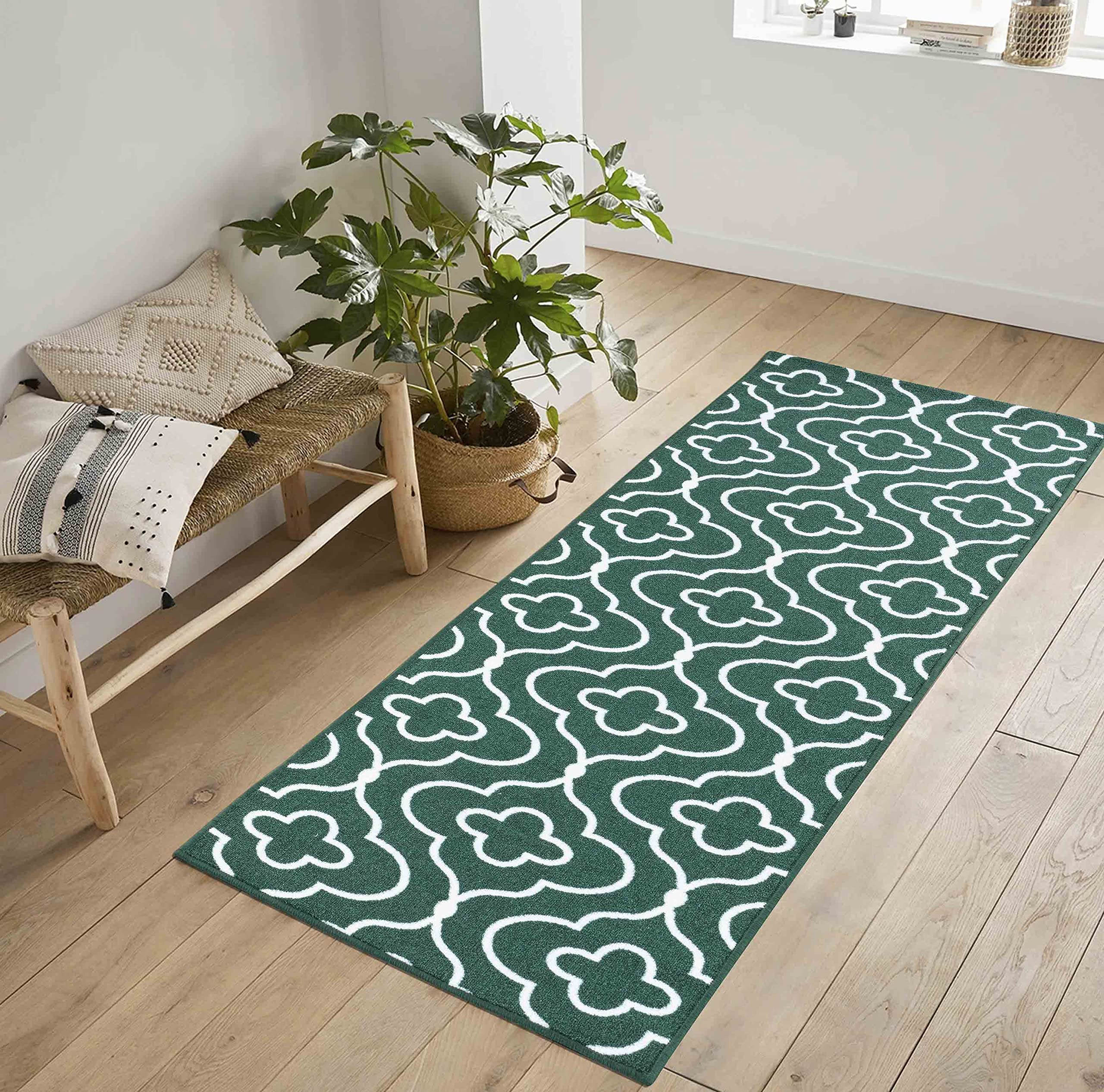 Washable Door Mat Kitchen Mats Non Slip Geometrical Design Hall Runner- Indoor Door Mat - Hallway-Passage Corridor Doormats - Floor Mat — view 101