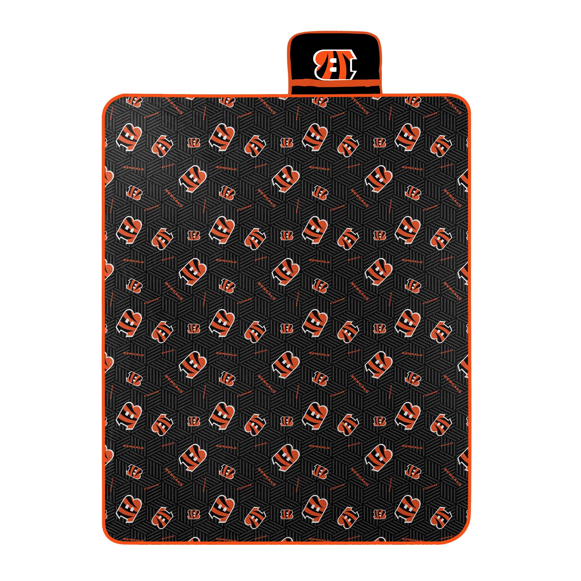 NORTHWEST NFL Cincinnati Bengals Compact Travel Picnic Blanket, 50
