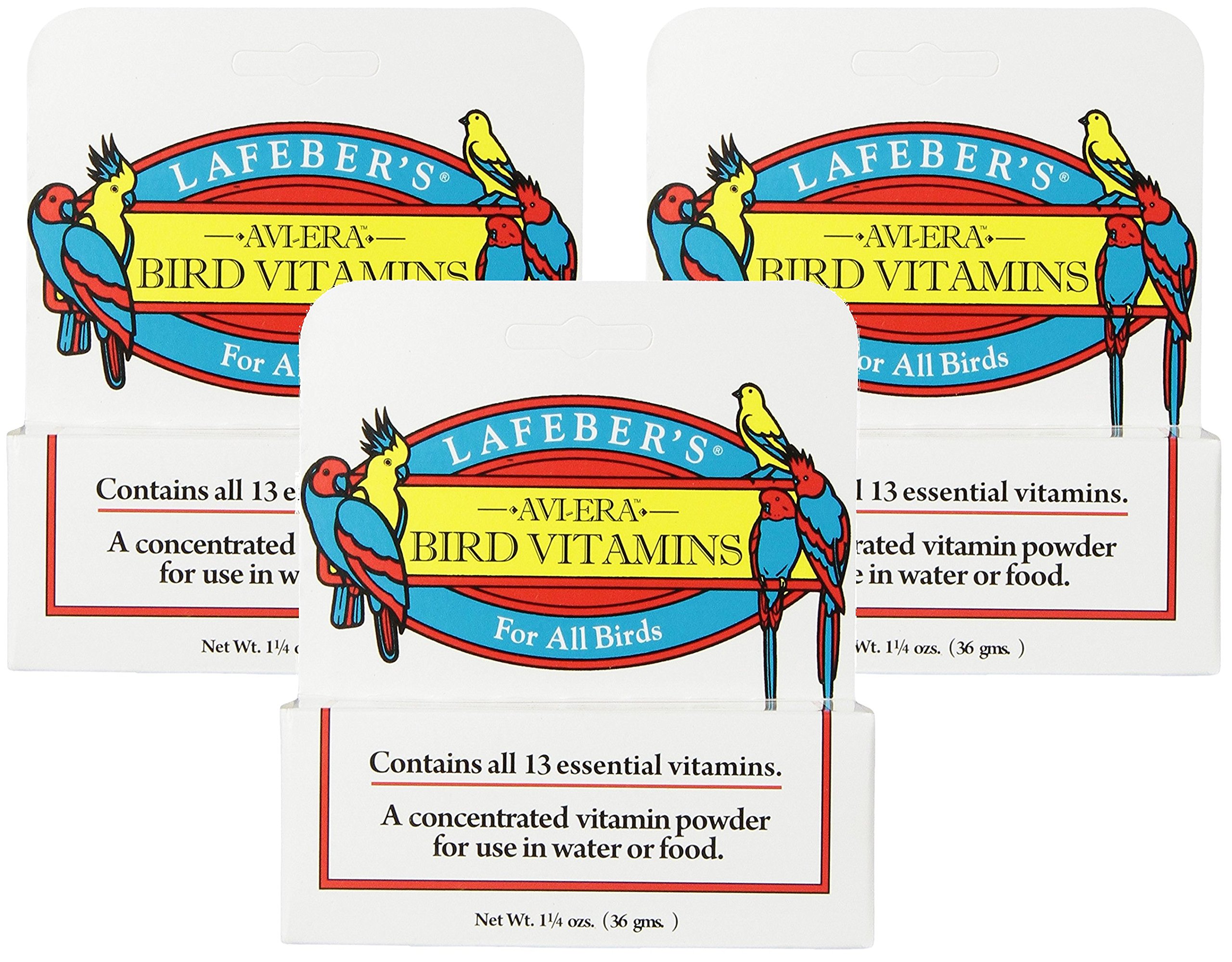 LAFEBER'S (3 Pack) Avi-Era Powdered Bird Vitamin 1.25 oz
