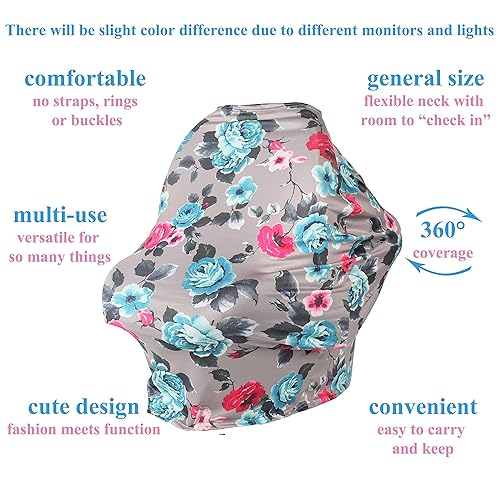 Miniatura 8 de TUOKING Fundas de asiento de automóvil para bebés funda de lactancia sedosa para lactancia bolsa de almacenamiento a juego ancla