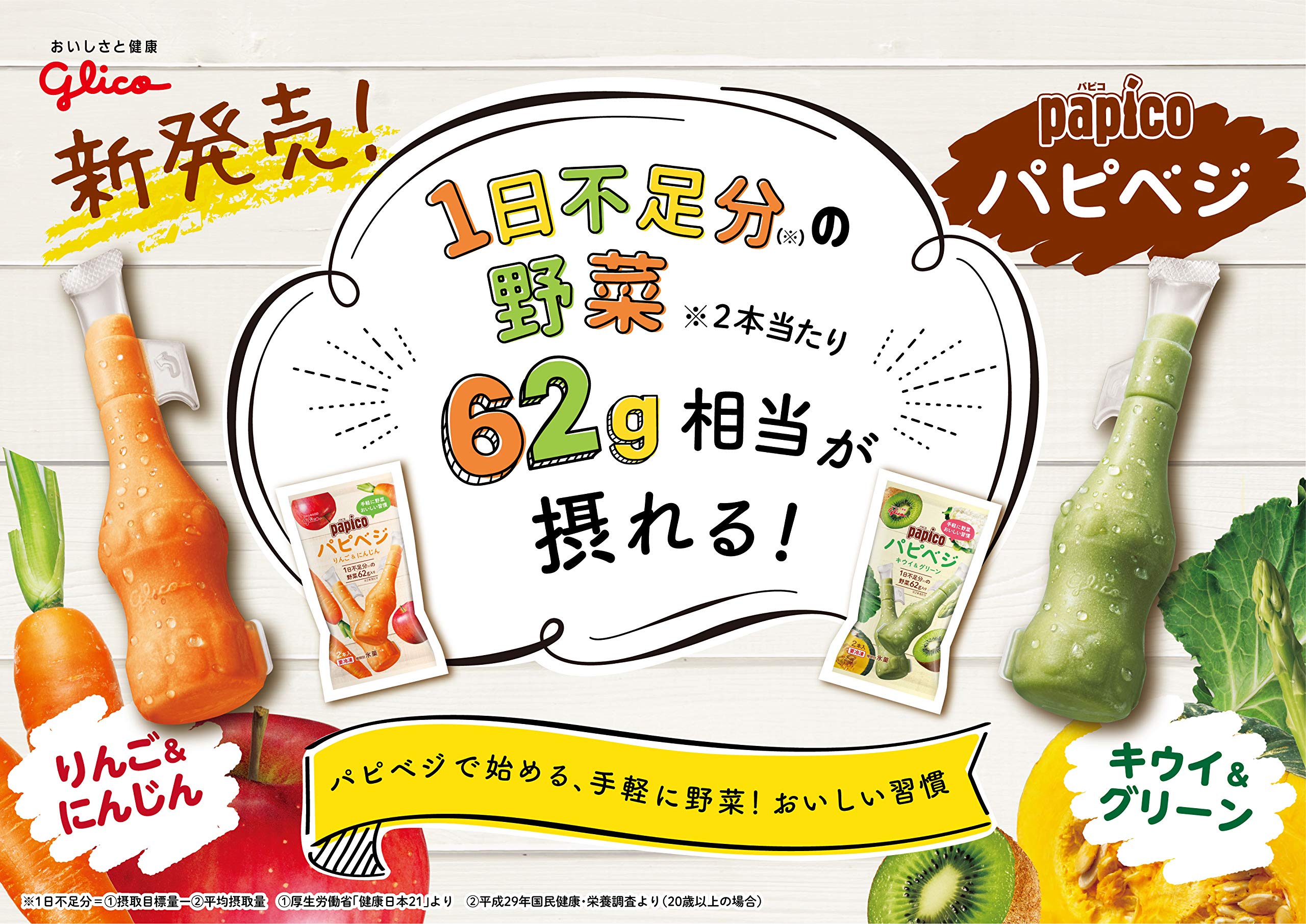 Amazon.co.jp: [冷凍] 江崎グリコ パピコ パピベジ 90ML : Food