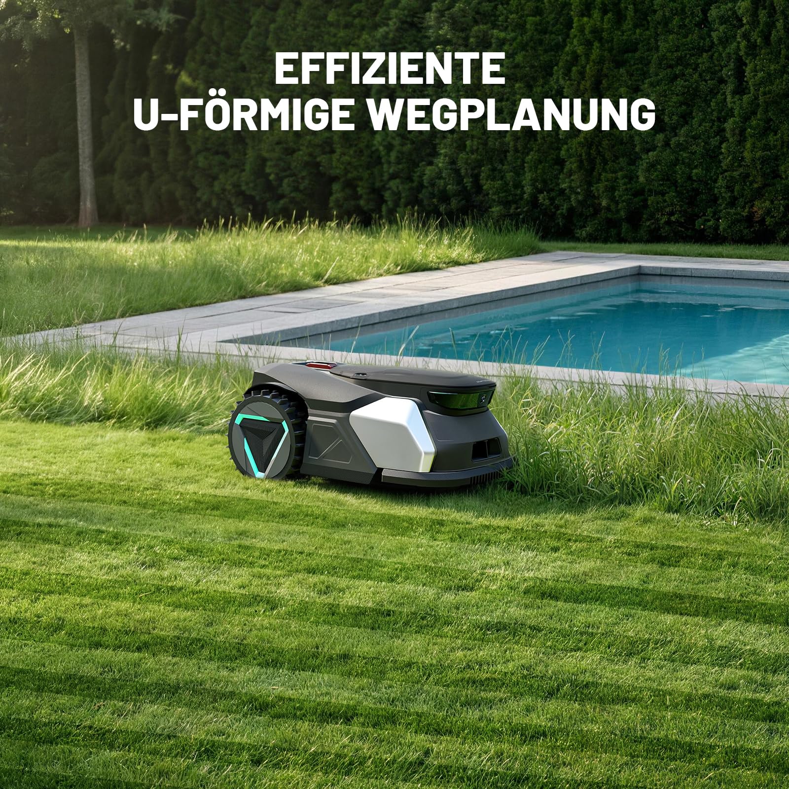 500 Mähroboter bis 500 m² – Intelligenter Rasenmäher mit VSLAM Kamera-Navigation, App-Steuerung (WLAN/Bluetooth), 42% Steigung, Kantenmodus & 59 dB Leise