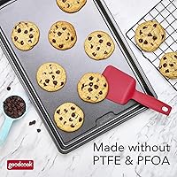 Vista 8 de GoodCook PRO - Bandeja grande para hornear, antiadherente, resistente a la deformación y a los arañazos, apta para lavavajillas, construcción