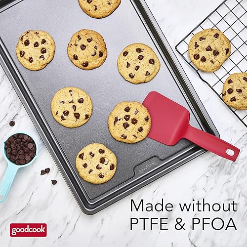 Miniatura 8 de GoodCook PRO - Bandeja grande para hornear, antiadherente, resistente a la deformación y a los arañazos, apta para lavavajillas, construcción de