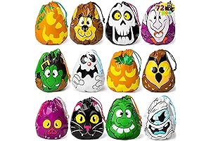 JOYIN 72PCS Candy Bags for Halloween Party
