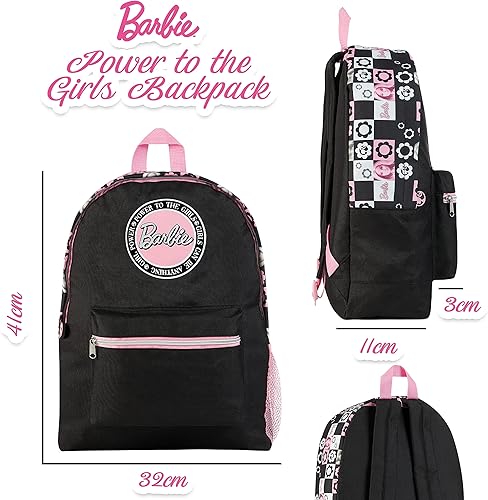 Miniatura 7 de Barbie Mochila para niños, mochilas para niños, mochila escolar para niñas adolescentes, regalos, NegroRosa, Moderno