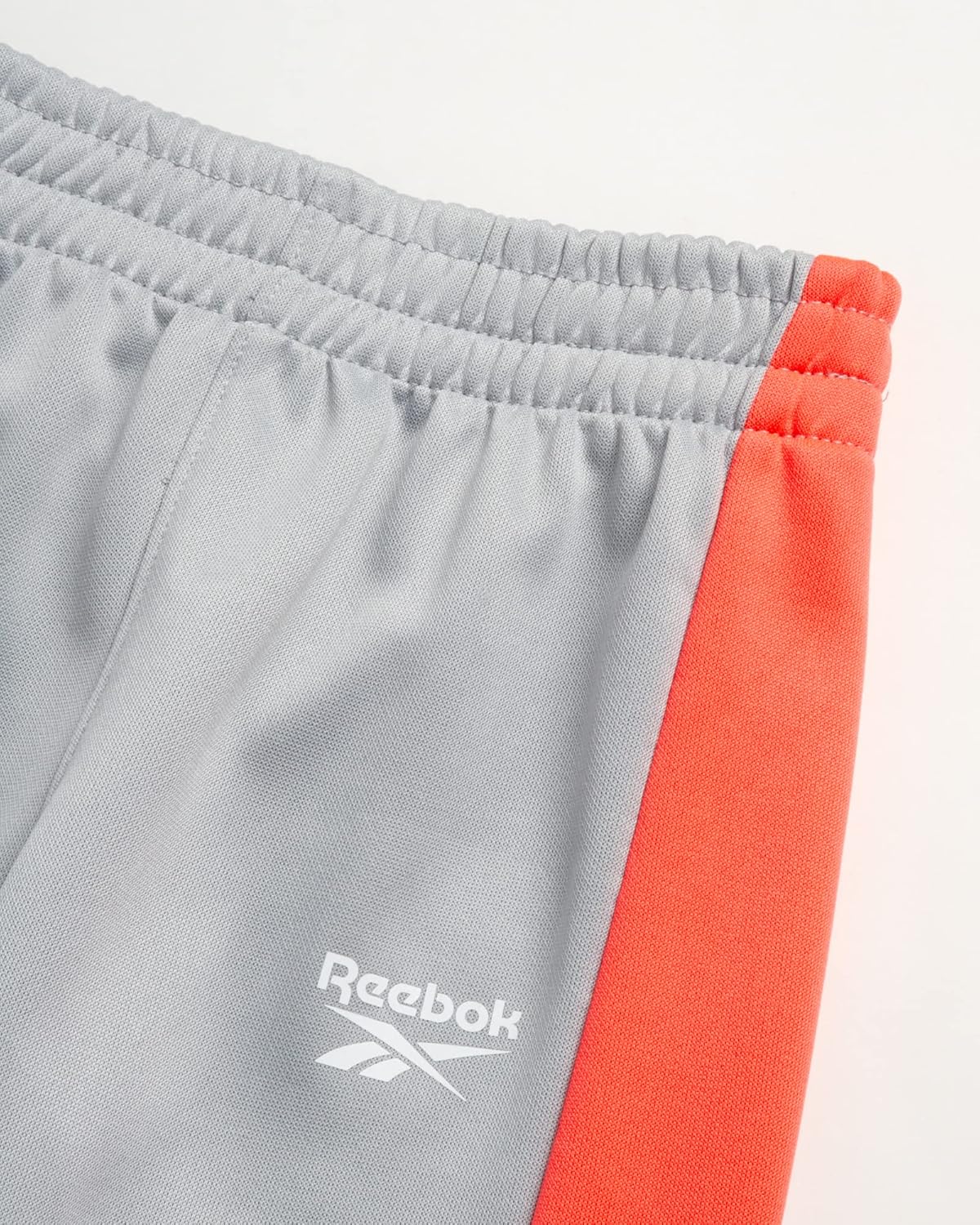 Reebok Baby Boys Pants Set - 2 Piece Toddler Play Wear Set with Jacket and Joggers for Boys or 2 Pack Tricot Jogger Pants, Size 12 Months, Medium Grey