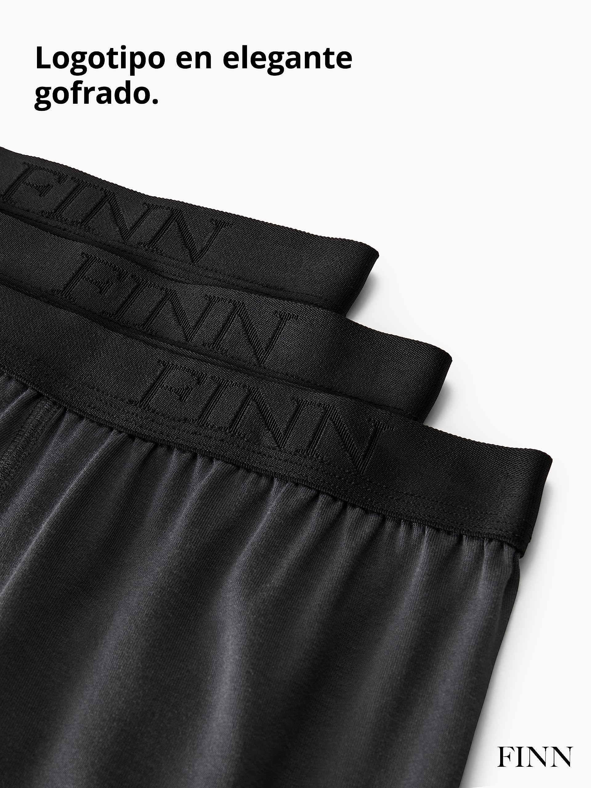 FINN Calzoncillos Hombre Pack de 3 Bóxer Micromodal Transpirables