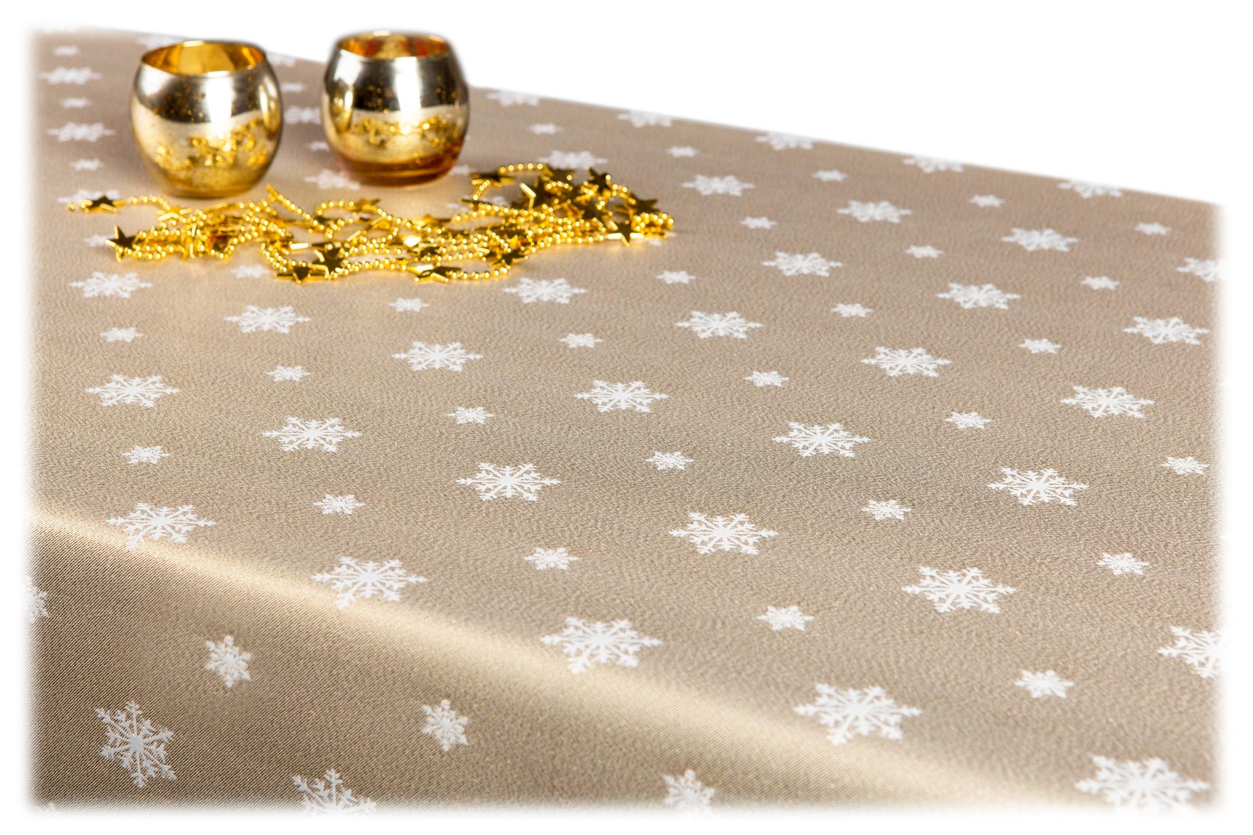 Rechthoekige Kerst tafelkleed vlekbestendig (150 x 300 cm) Hollystar
