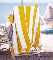 Vista 5 de Utopia Towels 4 Pack Cabana Stripe Beach Towel, 30 by 60 Inches, Oversized 100% Ringspun Cotton Pool Towels, Highly Absorbent Bath Towels for Beach
