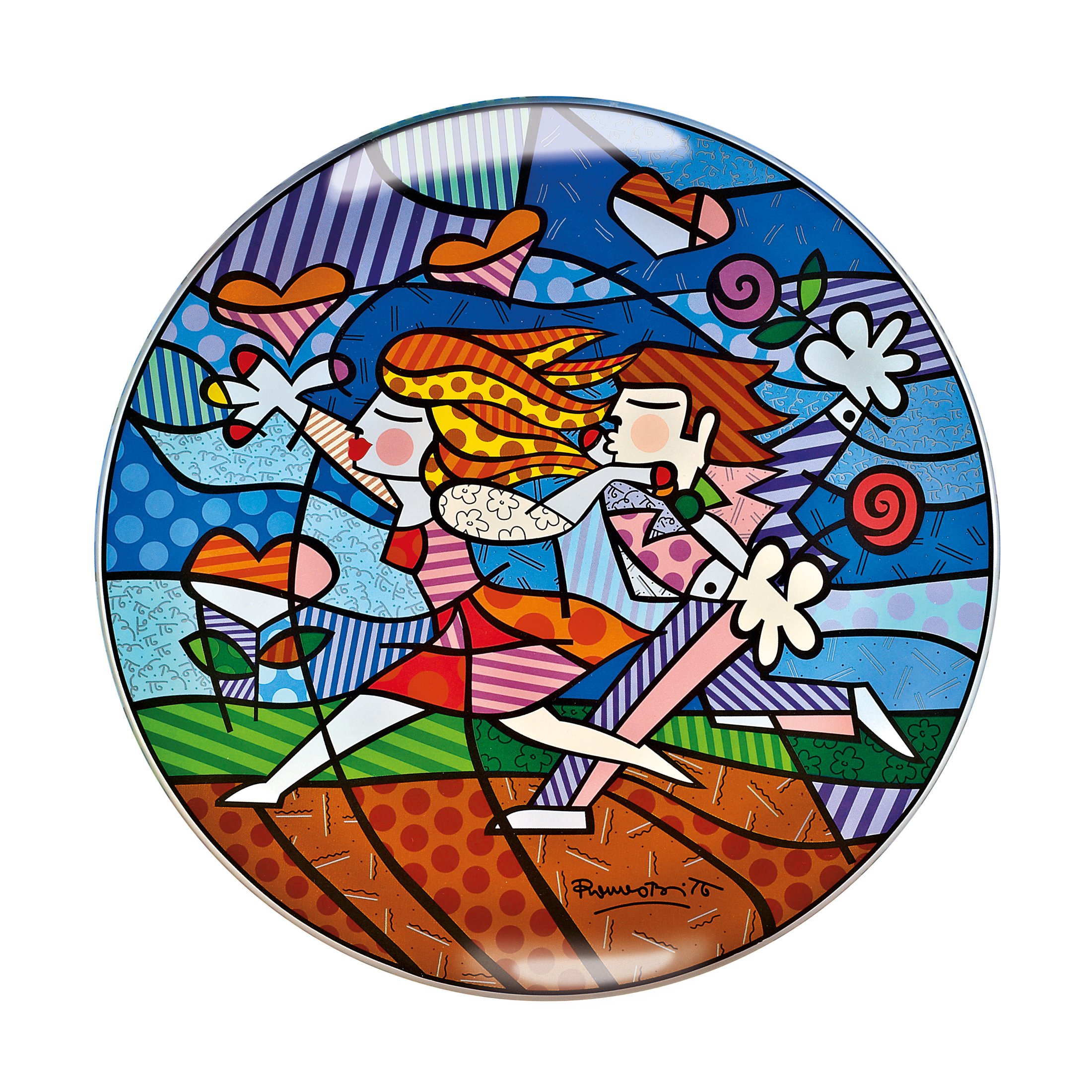 Goebel 66450271 Romero Britto Schale - Love Blossoms