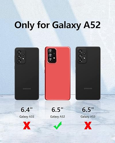 Miniatura 6 de Dssairo Funda 3 en 1 para Samsung Galaxy A52 5GA52s 5G, con 2 protectores de pantalla, protección de cámara, funda protectora delgada de silicona