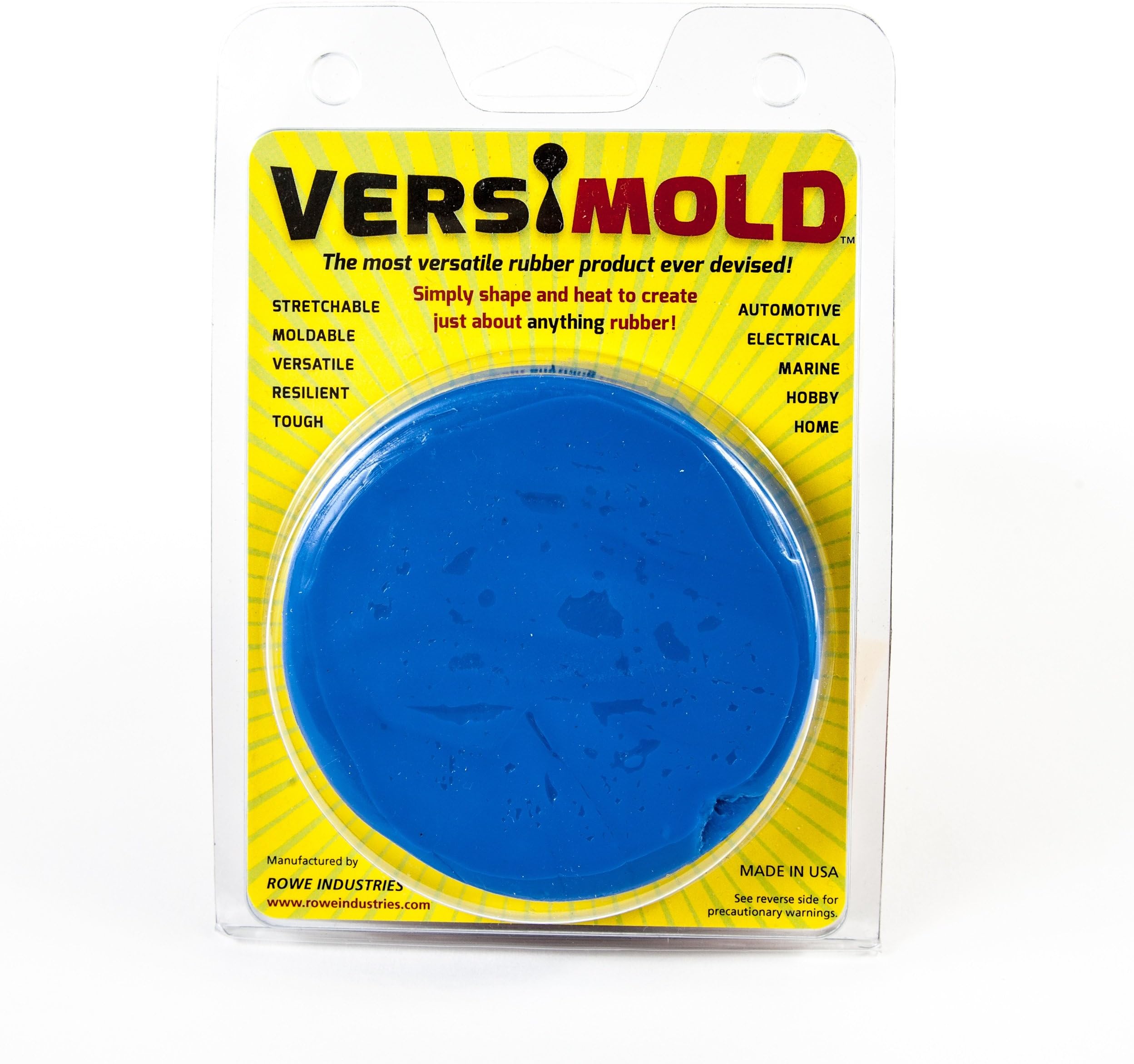 Versimold VM00136 Blue Versatile and Moldable Silicone Rubber Compound for DIY make-it or fix-it projects and more