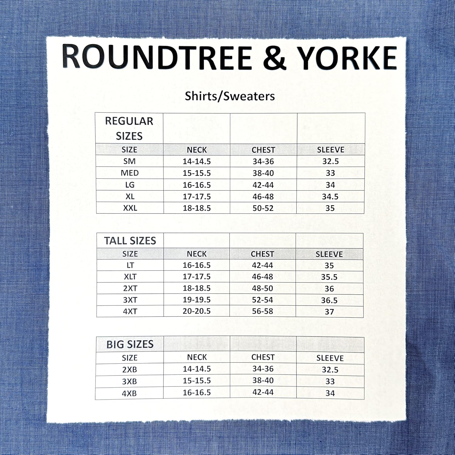 Roundtree & Yorke TravelSMART Wrinkle-Free Casual Shirts Men's Long Sleeve Button-Down Shirt with Pocket, Regular Sizes