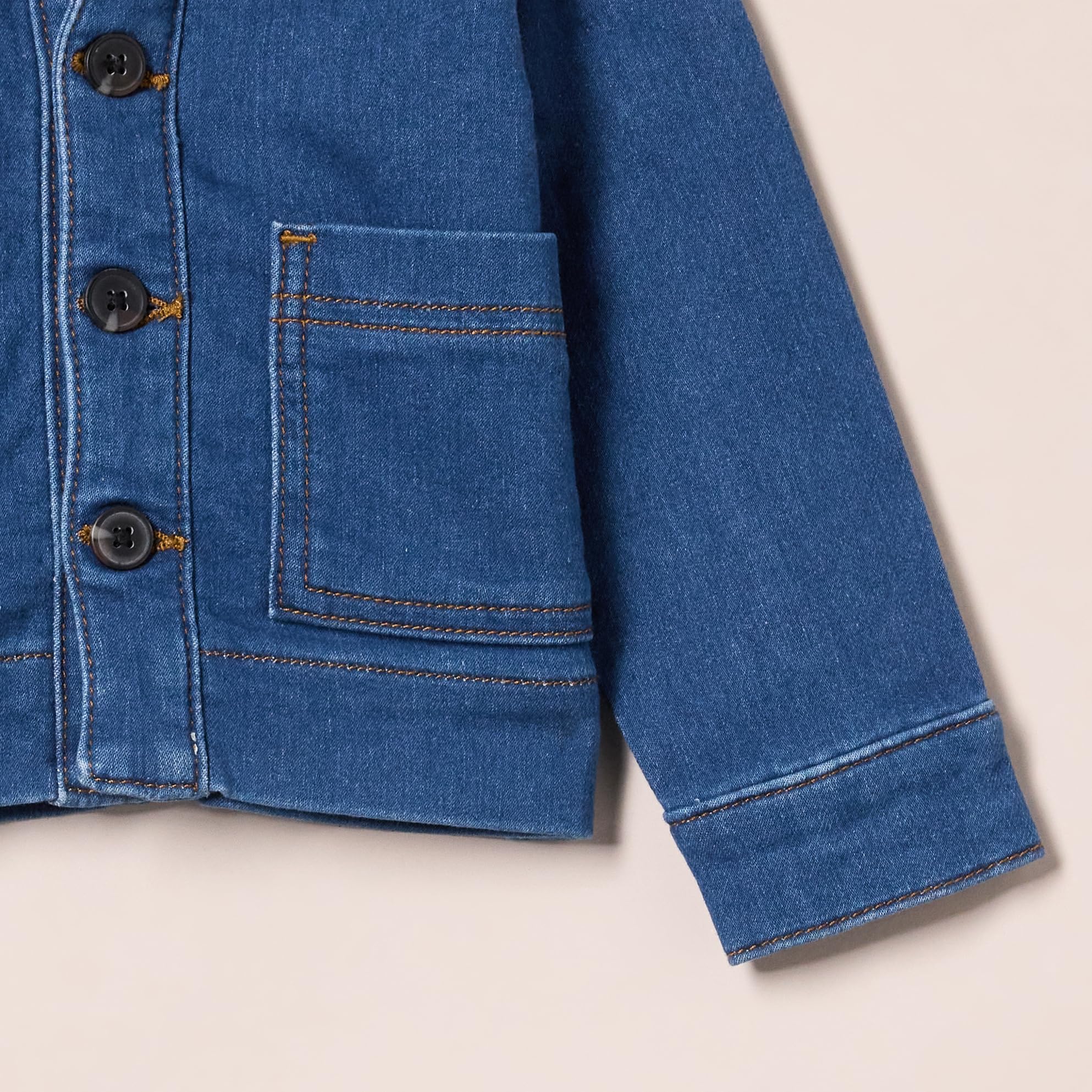 Amazon Essentials Chaqueta Vaquera de Trabajo con Corte Holgado Unisex Niño