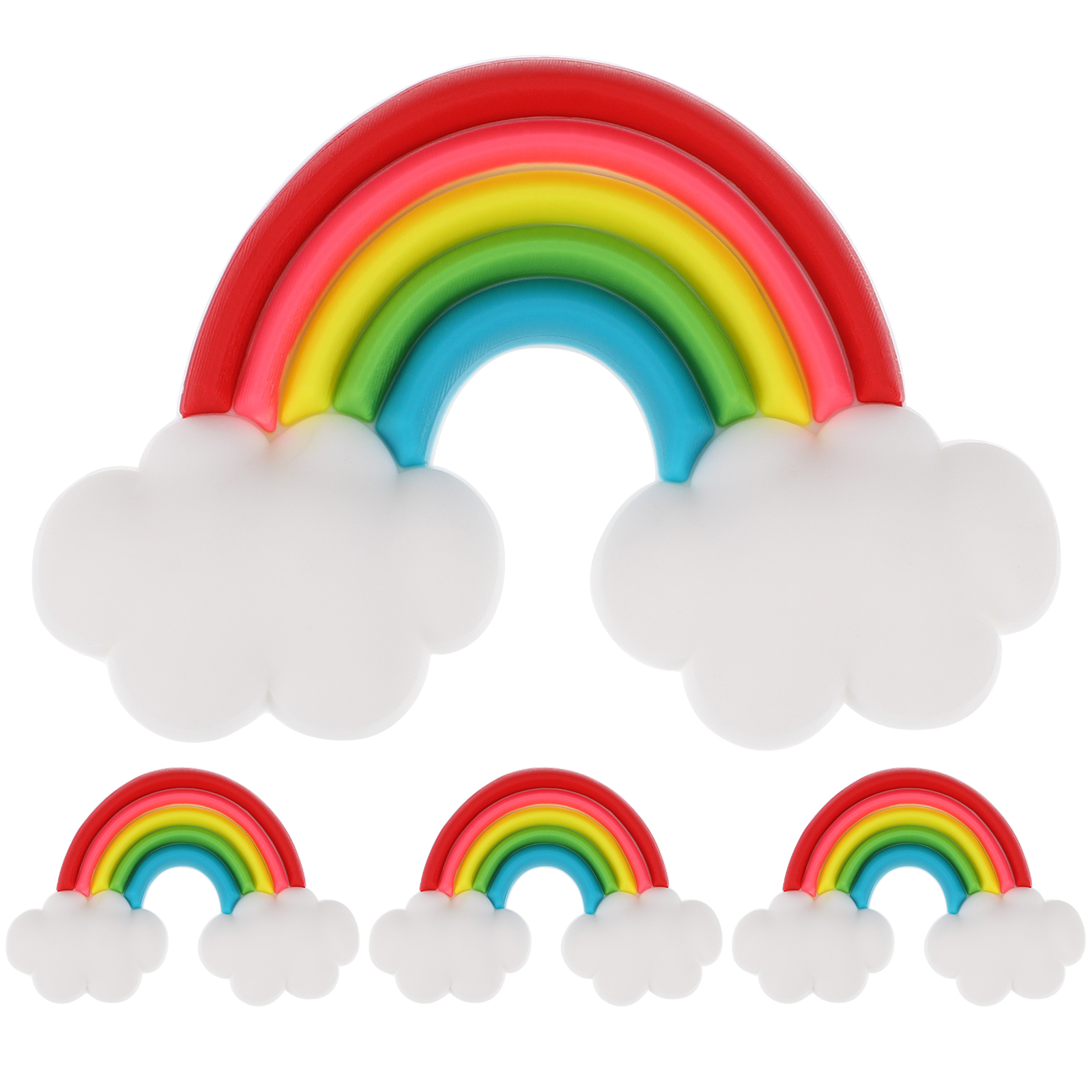 Imanes decorativos DOITOOL pack 5 arcoíris nube miniatura 7
