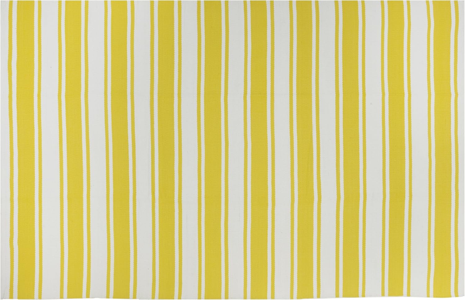 Fab Habitat Lucky Yellow & White 2 by 3feet