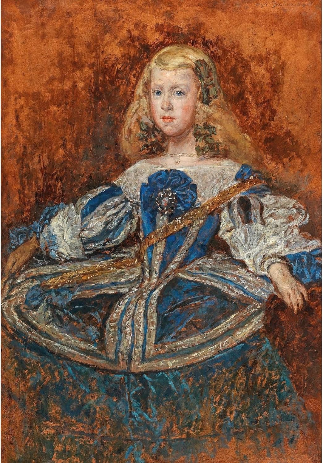 ArtDirect Portrait of Infantin Margarita after Diego Velazquez Unframed Art Print Giclee Poster by Olga Boznanska - Ready for Framing with Customization Sizes 7x10, 10x14, 14x20, 24x35, 33x48 and 42x60 inches