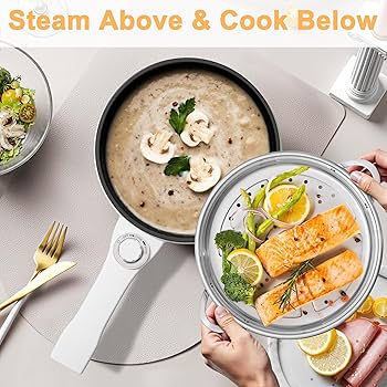 Amazon.com: Dezin Hot Pot Electric with Steamer Upgraded