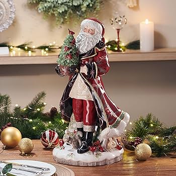 Amazon.com: Fitz and Floyd Chalet Santa Ceramic Figurine