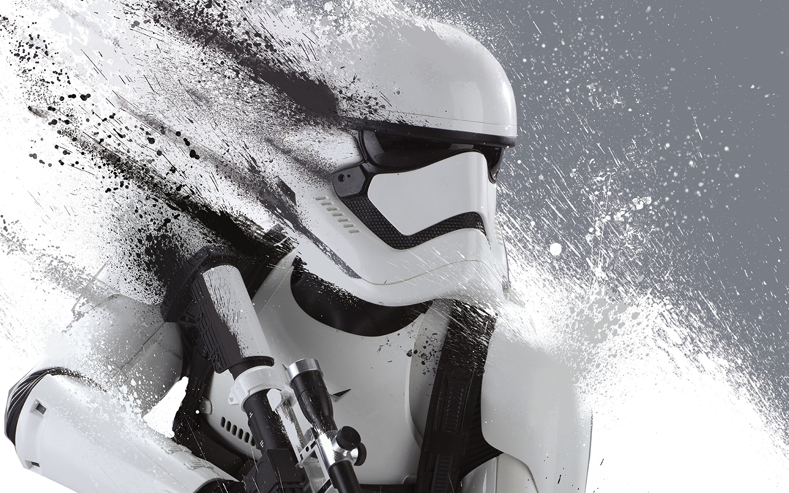 Impression D'Art Stormtrooper Star Wars - Toile Giclée Grande Taille - Triptyque - Encadrée