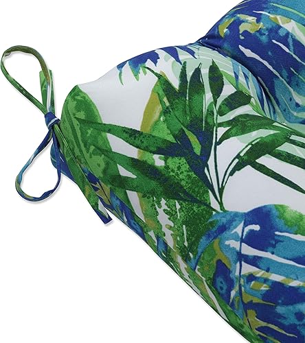 Vista 40 de Pillow Perfect Cojín para banco/columpio para exteriores/interiores Tortola Midnight Blue Tortola Azul Medianoche