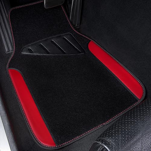 Miniatura 8 de CAR PASS Alfombra impermeable de piel sintética de ajuste universal arcoíris para automóvil, alfombrillas antideslizantes para SUV, camionetas
