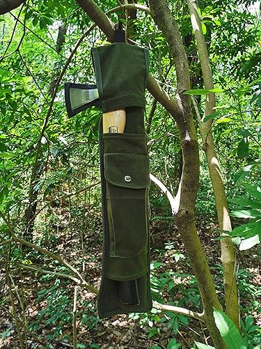 Miniatura 7 de TIPU Axe and Saw Sling, Agawa Saw Bag, Bucksaw Bag, Canvas Sheath for BOREAL21 Folding Bow Saw