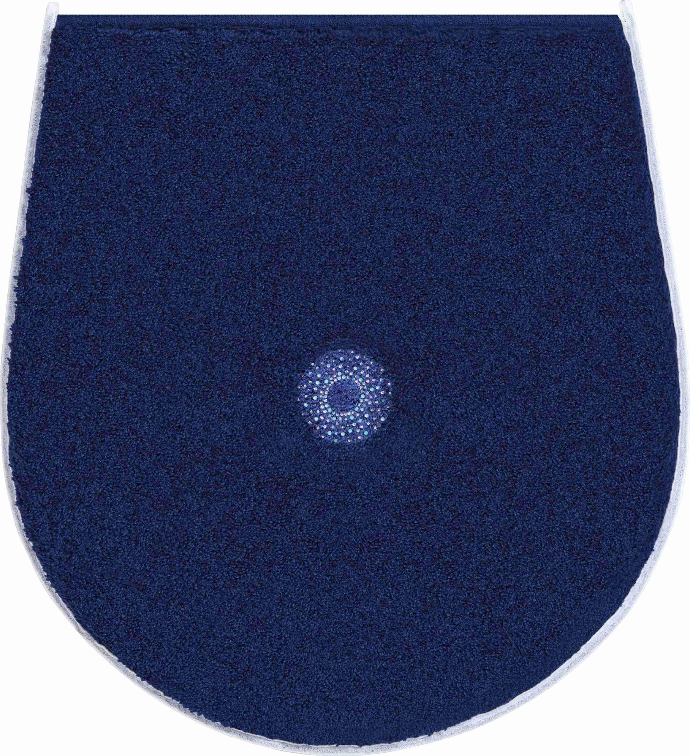 Grund Crystal Light dywanik łazienkowy, poliakryl, ultramiękki, granatowy, 47 x 50 cm