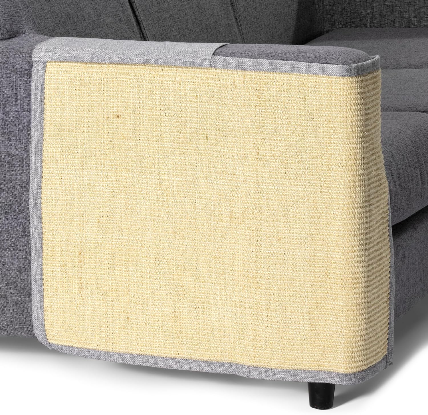 Navaris Cat Scratch Mat Sofa Protector - Natural Sisal Furniture Protector Scratching Pad for Cats - Scratch Carpet for Couch, Sofa, Chair