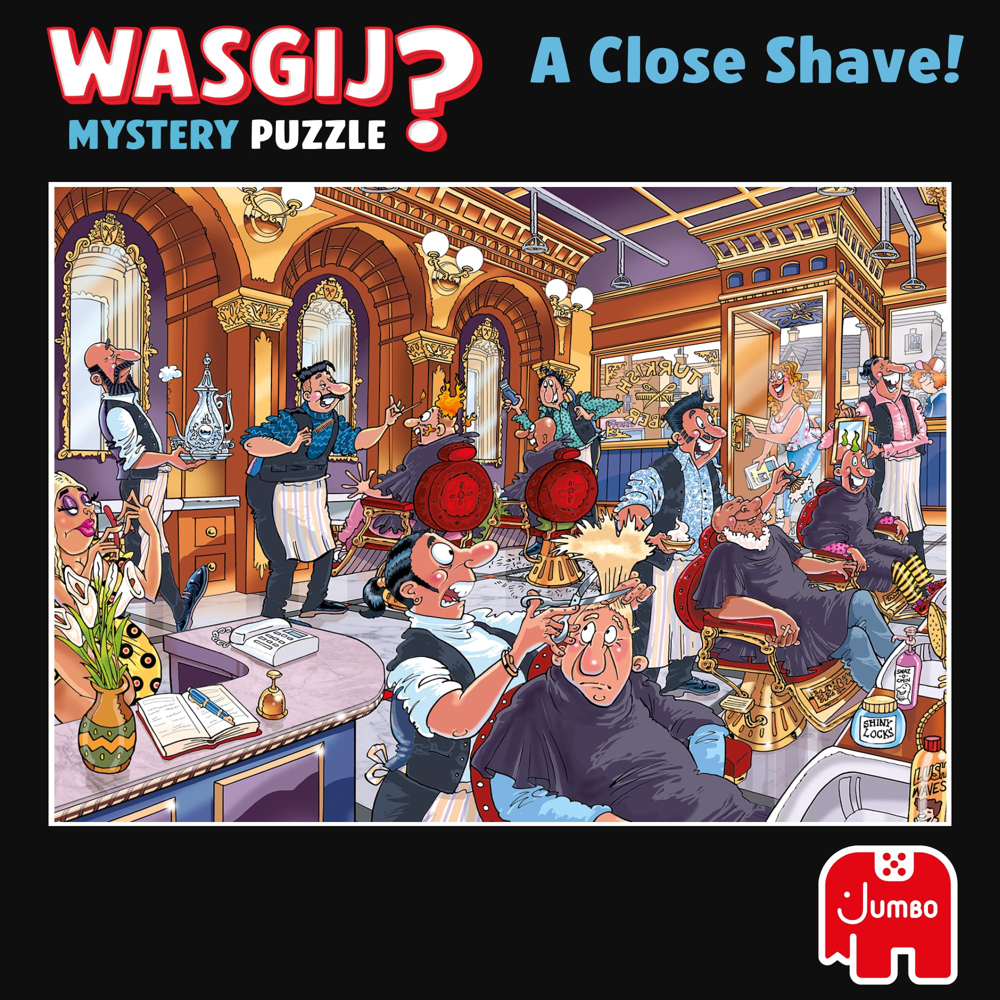 Wasgij Mystery 27, A Close Shave, Unique 1000 Piece Jigsaw Puzzles for Adults, Colourful - Image 6