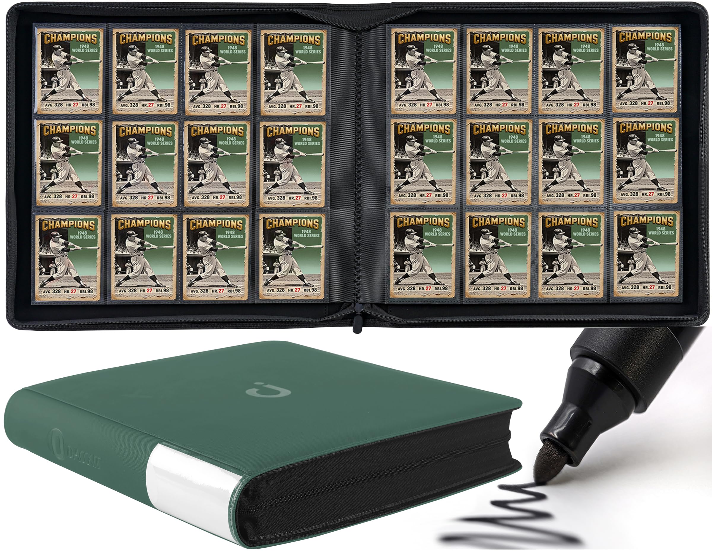 card binder that fits top loaders Top Loader Binder & FREE One Touch Magnetic Thick Hard Case Binder