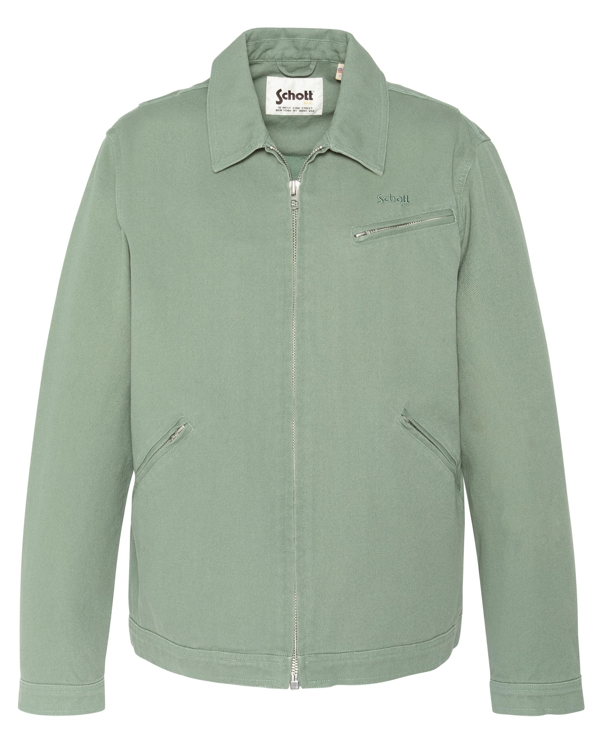Blouson work canvas Schott : la veste robuste contre le vent et l'usure - 3