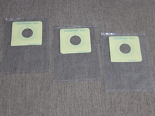 Miniatura 3 de 100 bolsas de colostomía de ostomía cortadas para adaptarse a bolsas desechables de sistema de una sola pieza (1)