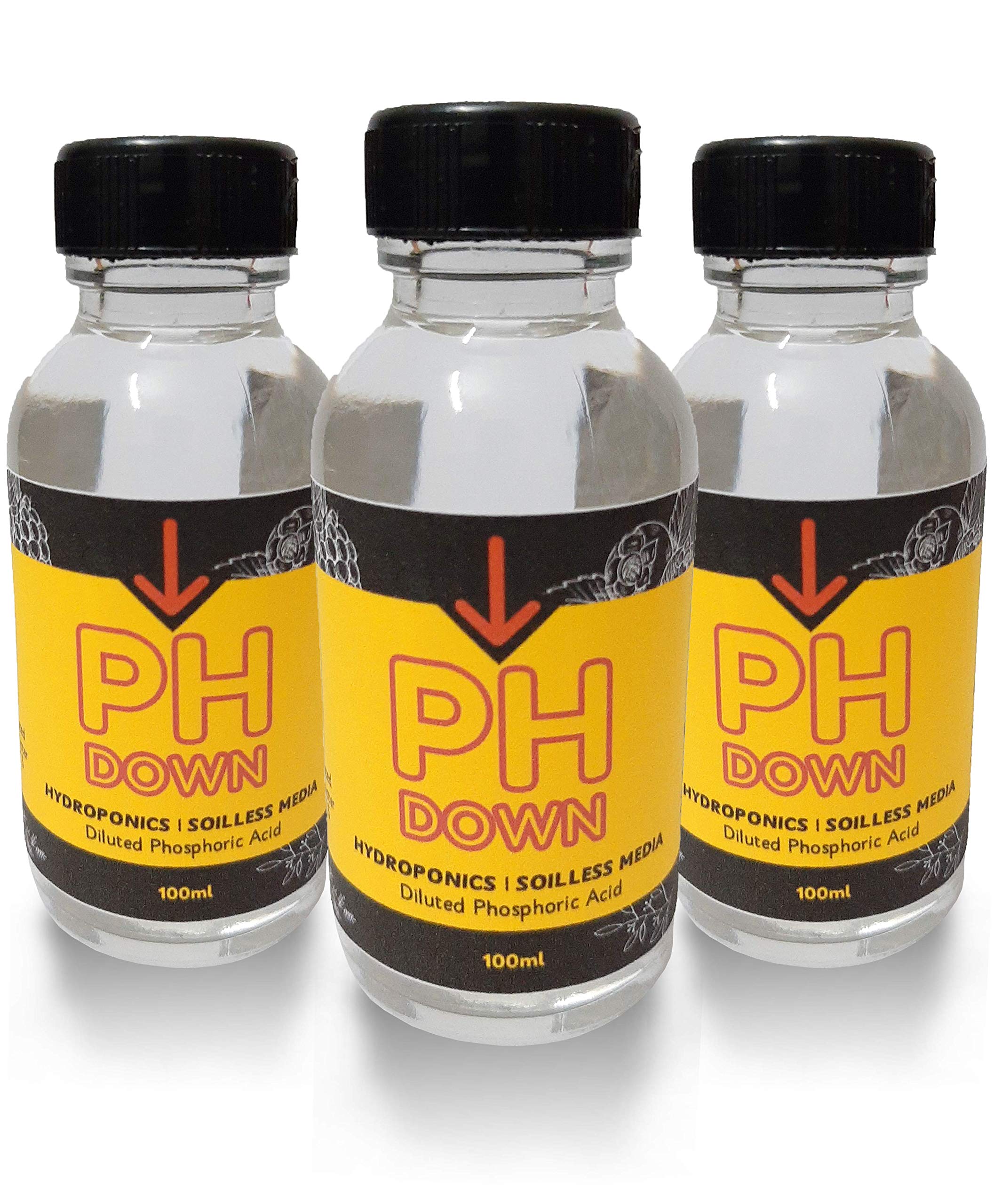 pH down solution 100 ml pack of 3