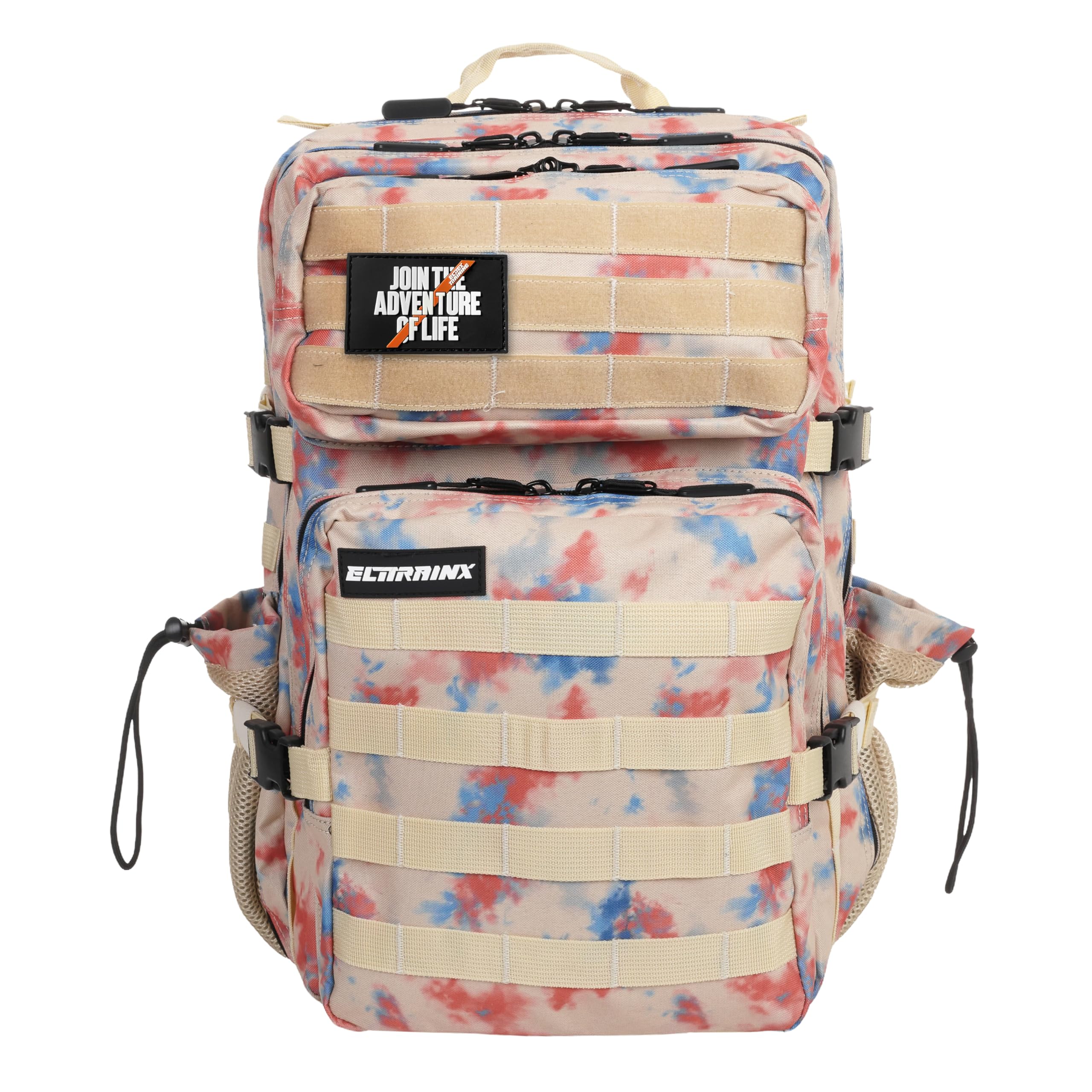 ELITRAINX - Zaino tattico militare con bandiera USA, 45 l, impermeabile, per sport, cabina aereo, allenamento, sport all'aria aperta, trasportabile di ELITEX Training, 45 Litros