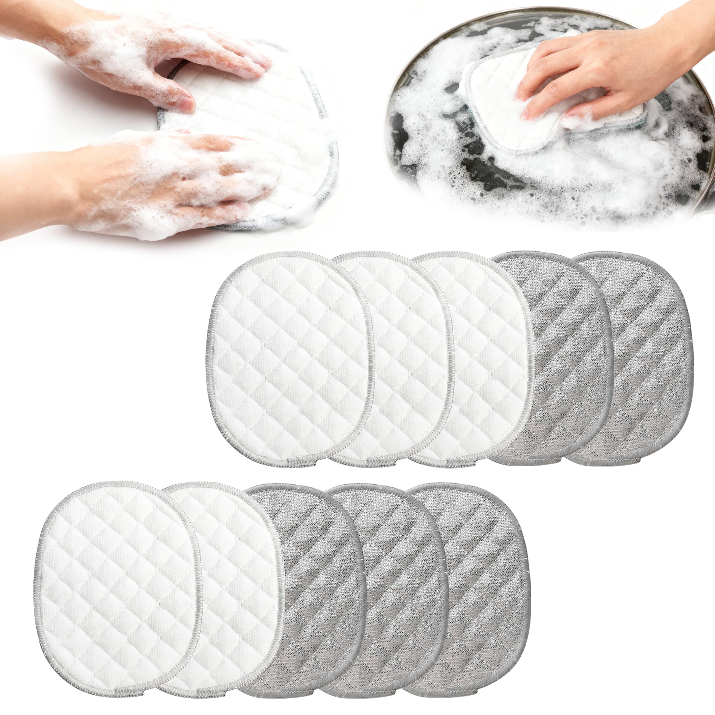 10Pcs Multipurpose Wire Dishwashing Rags, Non-Scratch Cleaning Cloths