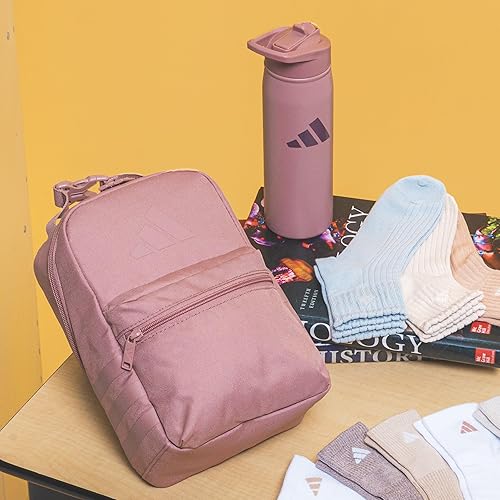 Miniatura 6 de adidas Botella de agua de metal con tapa de pajita, de 20 onzas, para agua caliente y fría, doble pared, aislada, acero inoxidable 188